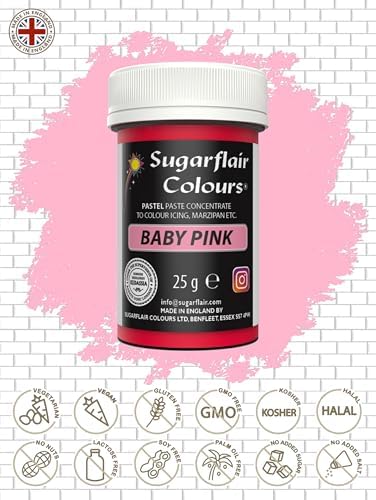 Sugarflair Sugarcraft Colouring Paste - Baby Pink Pastel 25g