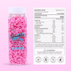 Edible Pink Confetti Sprinkles, Pink Sprinkles for Cake Decorating, Round Sprinkles for Cupcakes, Cakes, Cookies, Cake Toppers, Ice Cream(120g/4.23oz)