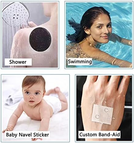TopHomer 100pcs Transparent Dressing Adhesive Bandage Waterproof Tape Bandage Clear Adhesive Bandages Stretch Tape for Tattoos Swimming or Shower (3.14"*3.93")