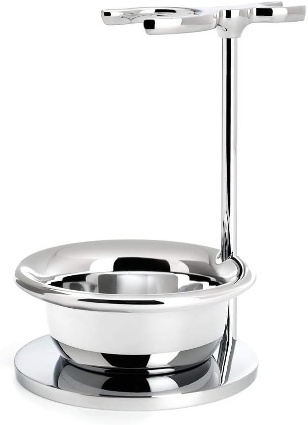 MÜHLE Chrome Shaving Set Stand for SOPHIST and CLASSIC series Brushes & Razors with Bowl