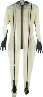 Latex Rubber Cool Gummi Transparent Color Jumpsuit Handsome Racing Uniform Sport Hand Customized,Other Colors,3XL
