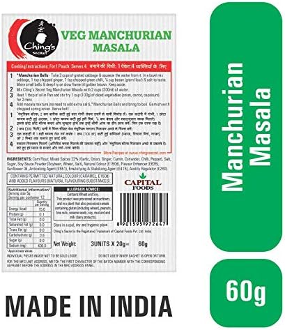 Ching's Secret Manchurian Masala Pouch, 60 g