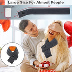 Heated Neck Wrap with 5000 mAh Power Bank, Cordless Heating Pad with Adjustable 3 Heat Settings, Soft Neck Warmer for Pain Relief, Muscle Relaxation, Portable Heated Neck Scarf, Gray