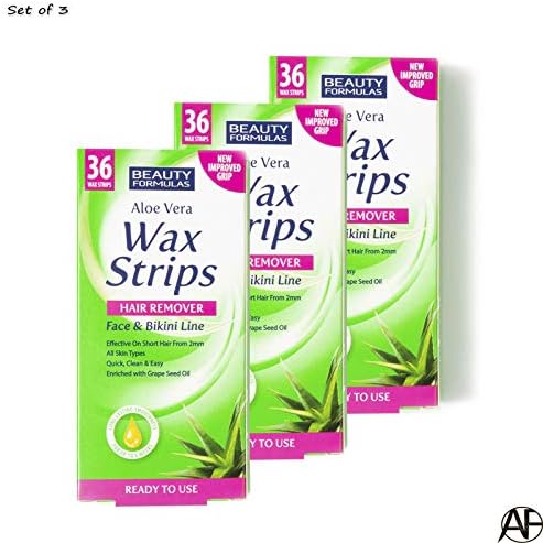 Beauty Formulas Hair Removal Wax Strips - Face & Bikini Line