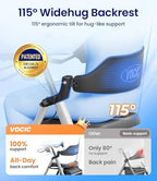 VOCIC Z21 Rollator Walkers for Seniors, Supports 350 lbs, 8" All-Terrain Wheels, Ergonomic Seat & Dual Height Adjustment Lightweight Walker for Seniors 2026, Sleek Silver