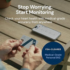 KardiaMobile Card Credit-Card Sized EKG, Medical-Grade & FDA-Cleared Personal Heart Monitor, Bluetooth Enabled, On-The-Go Check-Up Anywhere, Compatible with Most Smartphones, No Subscription Required