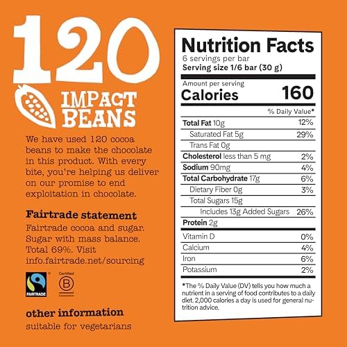 Tony’s Chocolonely Belgian Milk Chocolate Candy Bar With Caramel & Sea Salt, Chocolate Bars for Snacks, Party Favors, or Gifts, 32% Cacao, Made From Quality Fairtrade Cocoa, 4 Bars, 6.35 Oz Each