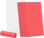 Dental Base Plate Wax 20PCS,Cannot be Used for dentures Molding Casting Wax Sheet Material Laboratory Red Utility Wax Sheet Dental Aids