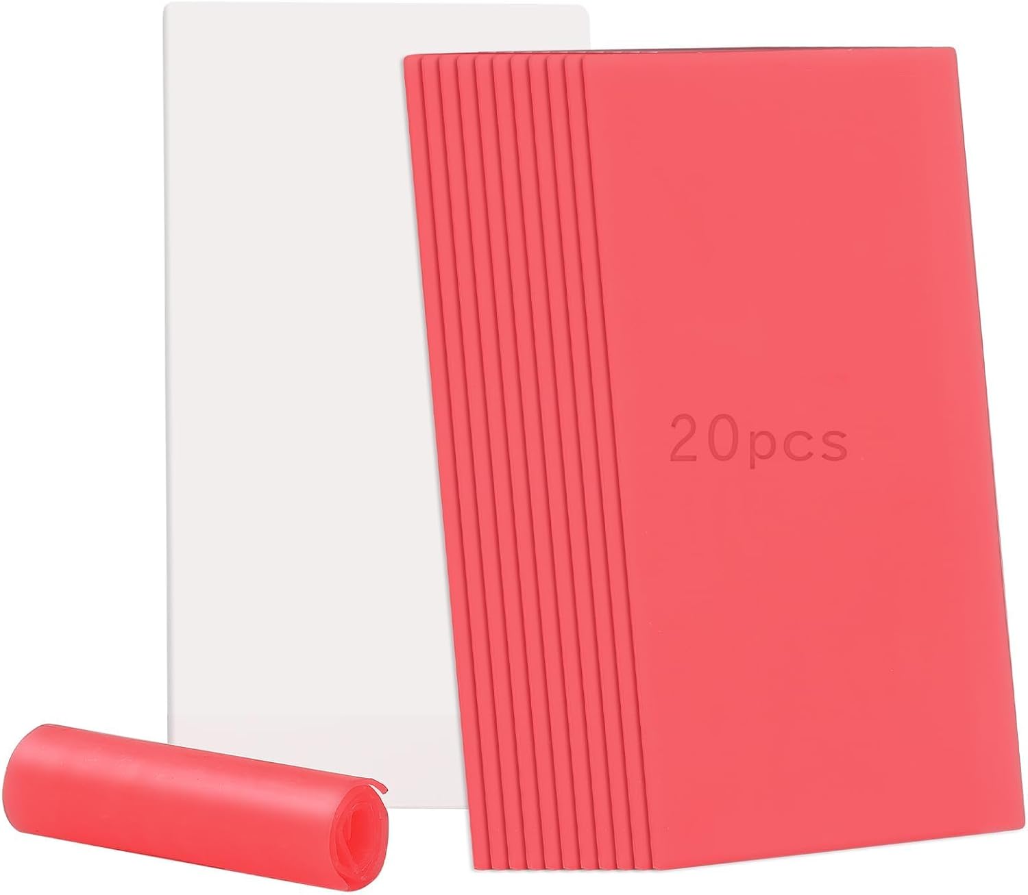 Dental Base Plate Wax 20PCS,Cannot be Used for dentures Molding Casting Wax Sheet Material Laboratory Red Utility Wax Sheet Dental Aids