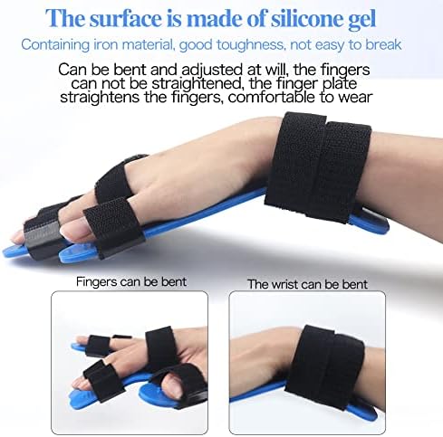 Hand Wrist Orthosis Separate, Breathable Finger Splint Fingerboard Flex Spasm Extension Board Splint Finger Training Stroke Device Therapy for Both Finger Fractures,Wounds,Hemiplegia