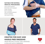 Inspired Comforts Unisex Post Surgery & Rehab V Neck Dual Access Snap Shirt