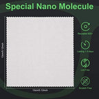Anti Fog Wipes Nano Anti Fog Cloth Defog Reusable Cleaning Cloth for Glasses Goggles Motorcycle Helmet Eyeglass Camera Lens (3 Pieces)
