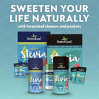 SweetLeaf Stevia Powder Packets - Zero Calorie Sweetener with Stevia Leaf Extract, No Artificial Sweetener Additive, Sugar Free, Keto Friendly, Non GMO, Gluten Free - 35 Packets (Pack of 4)