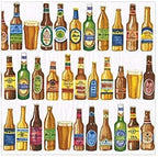 Caspari 99 Bottles Boxed Paper Cocktail Napkins - 40 Per Box