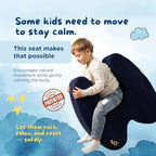 TED KANGAROO Sensory Soft Squeeze Seat – Calming Compression Chair for Kids with Sensory Needs, Washable Cover, Rocking Design