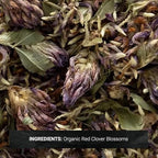 Frontier Co-op Organic Whole Red Clover Blossoms, 0.71oz - Fragrant, Natural and Versatile for Garnishes and Red Clover Tea - Kosher, Non-Irradiated