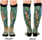 Burbuja Safari Wild African Animals Compression Socks for Women Men (20-30mmHg), Knee High Socks Circulation Support for Sport Running Hiking Nurse, 1 Pair
