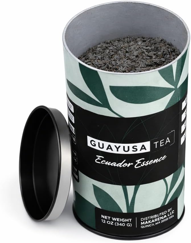 Guayusa Tea – Dehydrated Loose Leaf from Ecuadorian Amazon | Cut & Dried Leaves, Strong Natural Aroma, Concentrated Flavor | 100% Pure Herbal Tea – 100g