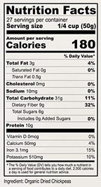 Anthony's Organic Dried Chickpeas, 3 lb, Dry Garbanzo Beans, Gluten Free, Non GMO, Vegan