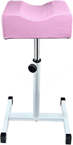 Pedicure Foot Rest,Height Adjustable Pedicure Chair,Non-Slip Pedicure Stool for Massage Office or Home,Pink