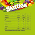 Skittles Crazy Sours Sweets Pouch 136g (Pack of 1)
