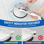 Grab Bars for Bathtubs & Showers 2 Pack, 265lbs Shower Grab Bars for Seniors with Safety Indicator, Night Glow, 15 Inch No-Drilling Heavy Duty Shower Handles for Elderly Suction