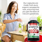 FITO MEDIC'S Sarsaparilla Root | Sarsaparilla Root Capsules | 180 Capsules | Concentrated Extract | Highly Absorbable Herbal Supplement
