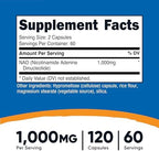 Nutricost NAD+ Supplement 1,000mg per Serving,120 Capsules (Nicotinamide Adenine Dinucleotide) - 60 Servings, Gluten-Free, Vegan