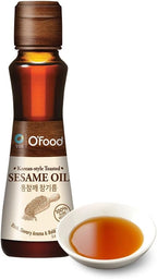 Premium Sesame Oil [5.4 Fl Oz] -100% Pure Toasted Sesame Seed Oil | Korean-Style Rich & Nutty Flavor | Asian Cooking Oil for Stir Fry, Noodles, Dressing & Drizzle - O’food