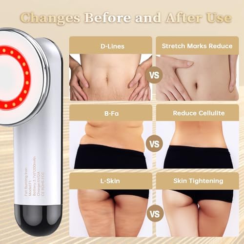 Professional Body Sculpting Machine with 3 Modes 10 Levels and Heating Function, Cordless Cellulite Massager Device, Electric Cellulite Massage Tool for Leg, Arm, Belly, Waist, Buttocks