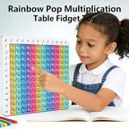12x12 Multiplication Table Game Learning Mat,Math Educational Board Game,Interactive Times Table Game,STEM Math Skills Training for Ages 4-12,Sensory Multiplication Teaching Tool for Home and School