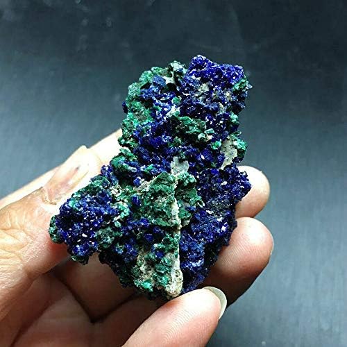 Wixine 1Pcs Natural Azurite Malachite Crystal Mineral Specimen Healing Stone 1-3cm