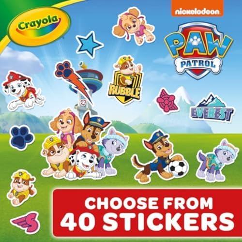 Crayola PAW Patrol Coloring Book (288pgs), Kids Coloring Book Pages & Stickers, PAW Patrol Gift, Travel Activity, Toddler Toys, 3+