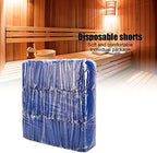 ZJchao 10 Pcs Men's Disposable Cotton Massage Underwear, Travel Briefs for Spa Salon Sauna Steam Room Breathable Fleece Underpants, Blue