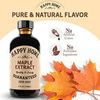 Happy Home Premium Natural Maple Flavor - Certified Kosher, 4 oz.