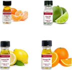 LorAnn SS 4 pack Citrus Flavor Mix ( tangerine Oil, Lime Oil, Lemon Oil. Orange Oil) - 1 dram bottle (.0125 fl oz - 3.7ml) Bottles