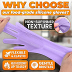 Silicone Dish Gloves with Scrubbers – Thick Tear-Resistant Dishwashing Gloves for Washing Dishes, Kitchen Cleaning, Bathroom Scrubbing & Daily Chores – Durable, Reusable Multi-Purpose Design
