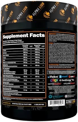 ALPHA LION Superhuman Burn, 2 in 1 Metabolism Booster Pre Workout and Men's Thermogenic Fat Burner, Sour Gummy Bear (Hulk Juice), Package Varies