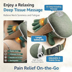 Neck Massager with Heat – Ultimate Neck and Shoulder Massager for Relaxation, Portable USB Charging, Realistic Massage Sensation, 4D Masajeador de Espalda y Cuello para Alivio de Tensión y Dolor