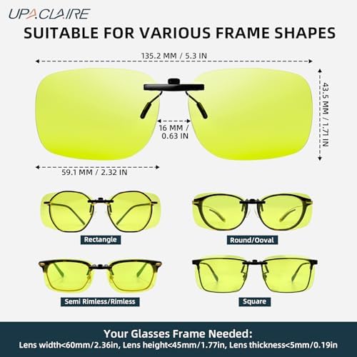 Anti-Blue Light Eyeglasses Clip-On Hd Visual Effect To Protect Your Eyes From The Harm