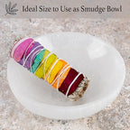 Wish Well Large Selenite Bowl – 5.5" Selenite Crystal Bowl – Mined & Crafted in Morocco – Ideal for Cleansing Crystals & Healing Stones - Protection Crystals - Spiritual Gift & Decor