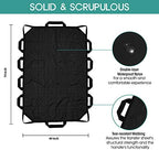 Bed Positioning Pad with Reinforced Handle, 70" X 40" Multipurpose Waterproof Transfer Sheet for Turning, Lifting & Sliding, Reusable Washable Patient Positioning Sheet for Bedridden, Caregiver, Black