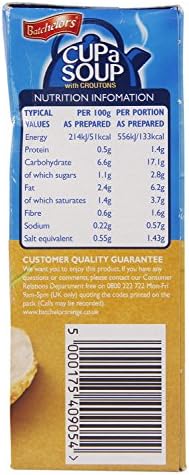 Batchelors Cup a Soup with Croutons Chicken & Vegetable 4 Sachets 9 x 110g by Batchelors