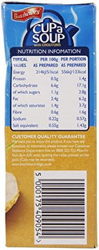 Batchelors Cup a Soup with Croutons Chicken & Vegetable 4 Sachets 9 x 110g by Batchelors