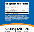 Nutricost Burdock Root 500mg, 120 Capsules - Gluten Free, Non-GMO, Vegetarian Friendly