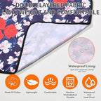 3 Pcs Adult Bibs For Women With Crumb Catcher, Reusable Waterproof Large Bibs For Adult, Clothing Protector For Eating,Washable Feeding Bib For Women Elderly Senior