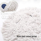 Large Mop Head 24" Industrial Strength Ultimate Cotton Floor Dust Mop Refill, Commercial Cleaner Mop Head Replacement, Dust Mops for Home, Industrial Use - Fit for Standard Size Mop Frame (1)