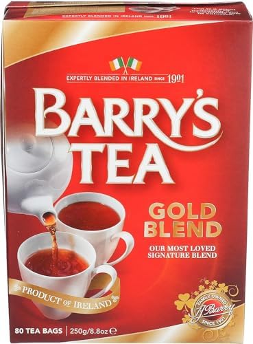 Barrys Gold Blend Tea Bags, 80 Count, 8.8 Ounce (Pack of 6)