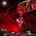 Blood Juice Halloween Jelly Beans - 4 Pack Red Bottle Cartons Filled with Red Jelly Bean Candy - Spooky Prank Novelty Gift for Party, Haunted Houses, Vampire & Horror Favors
