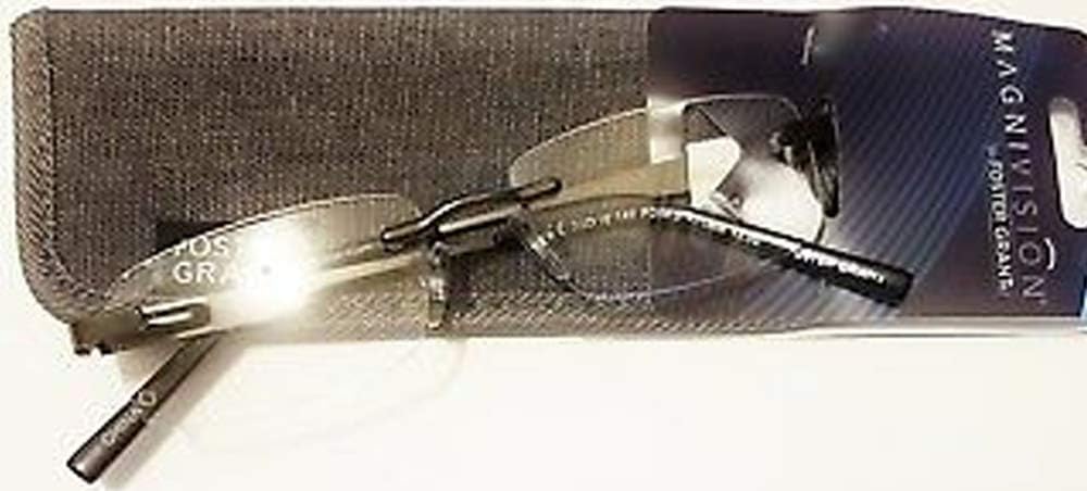 Foster Grant Carbon Reading Glasses Gun Metal 1.25